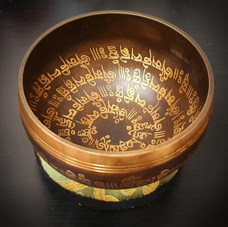 A Tibetan singing bowl